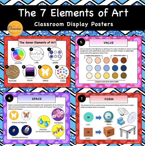 Elements of Art Display Posters | Resources for Teaching Australia