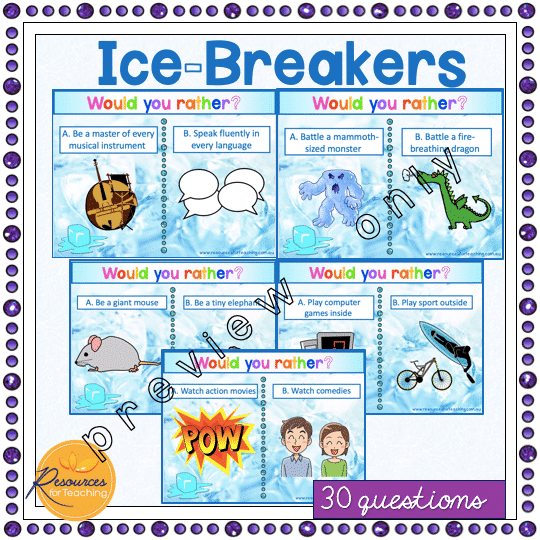 Ice Breakers Slides | Resources for Teaching Australia