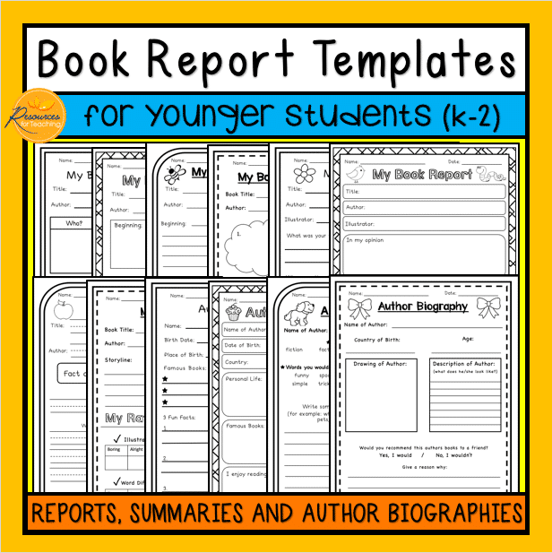 Book Report Templates for Younger Students | Resources for Teaching ...