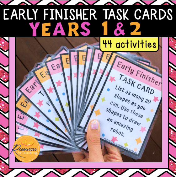 Early Finishers Task Cards 1 & 2 | Resources For Teaching Australia