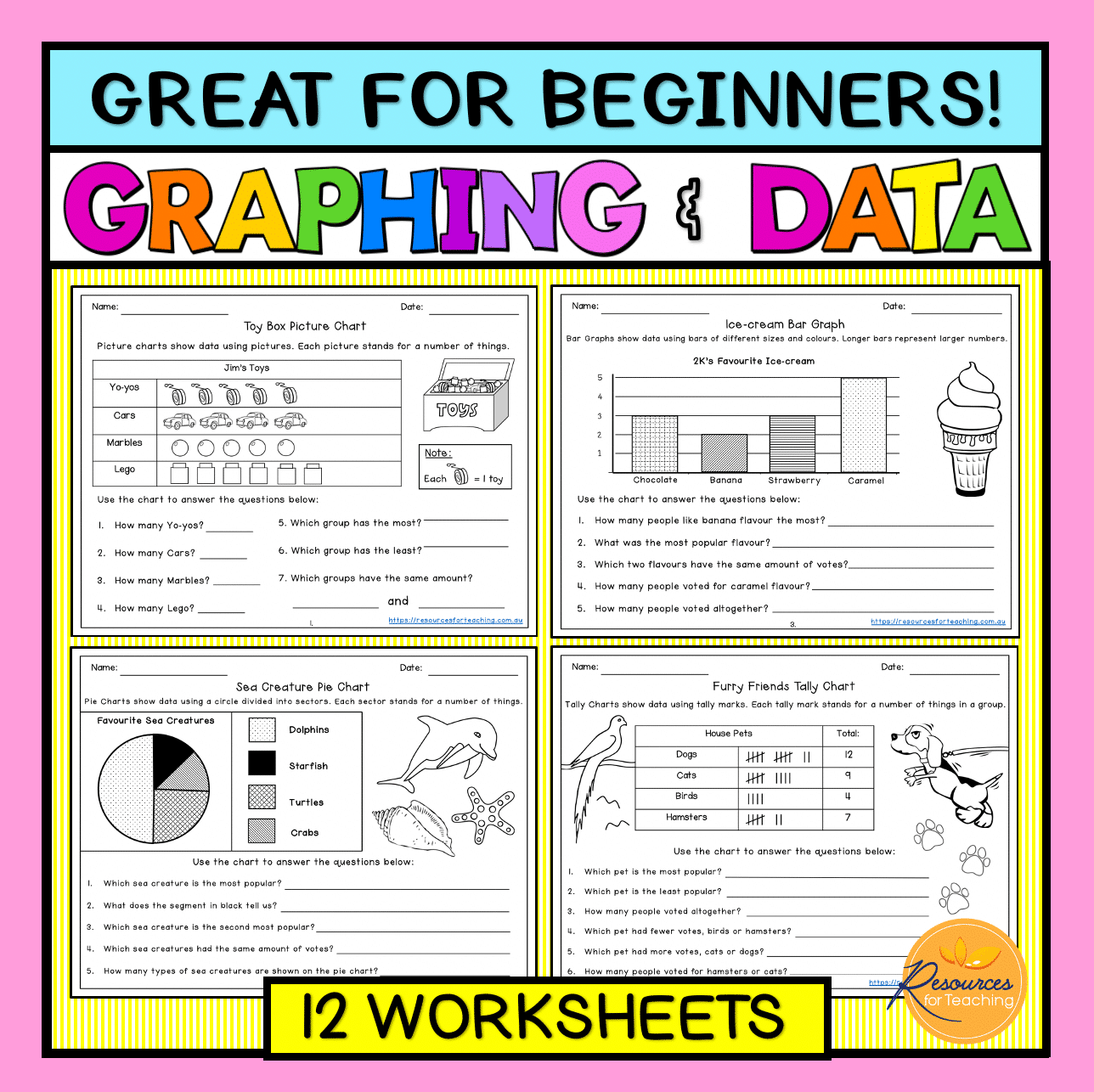 Graphing And Data Worksheets | Resources For Teaching Australia